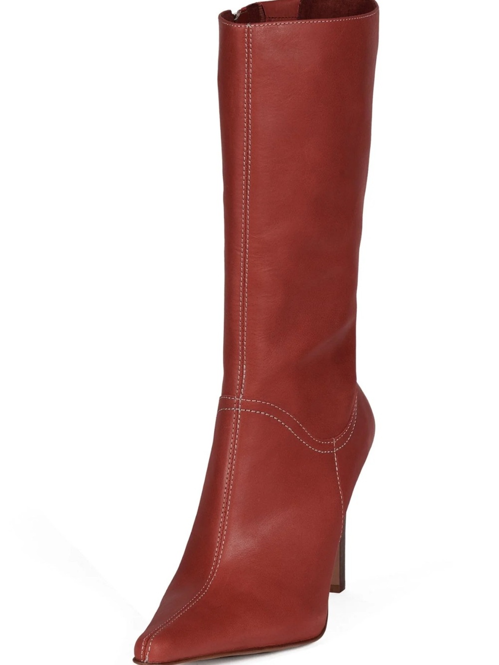 Jeffrey Campbell Dotty Boots - Dusty Red size 9.5 - Picture 2 of 8